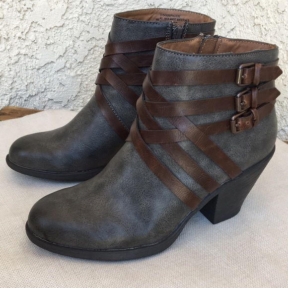 Eurosoft Shoes - Eurosoft Faux Leather Gray Boots 9
